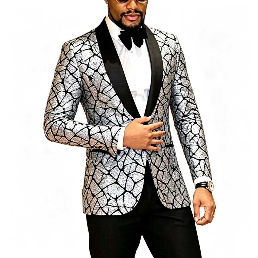 Elegant Formal Men'S Wear - Мужской приталенный блейзер с одной пуговицей