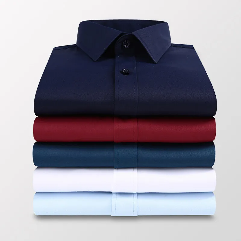 Men Formal Wear Black And White - Новые мужские рубашки с длинным рукавом
