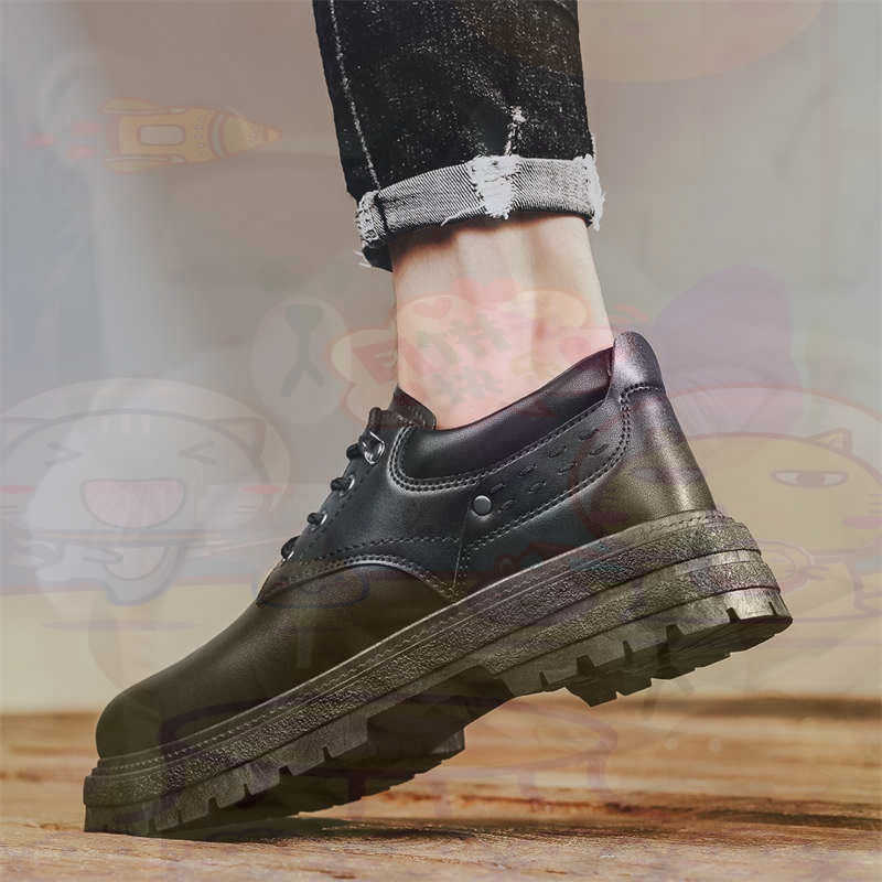 Men'S Formal Party Wear Shoes - Темные модные кроссовки из натуральной кожи,