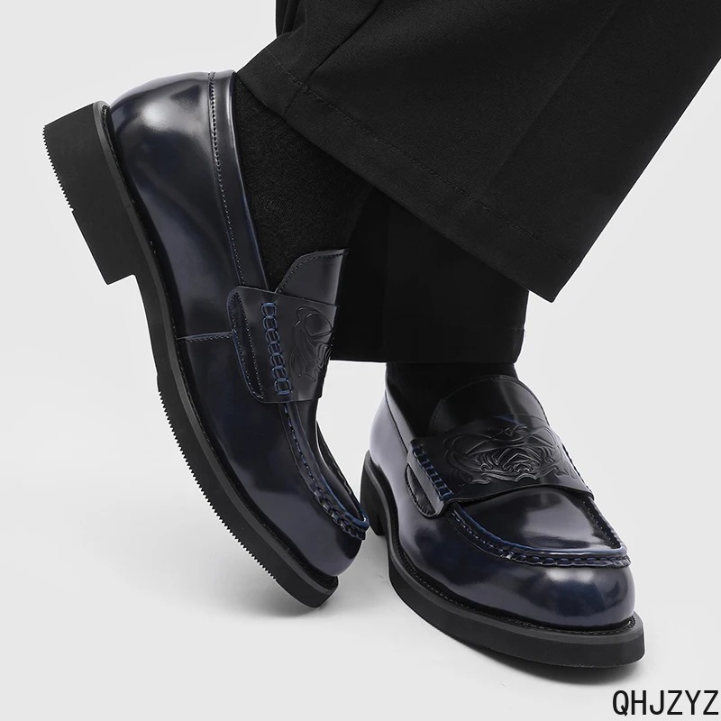 Men'S Formal Wear For Office - Мужские кожаные лоферы премиум-класса, нескользящие, дышащие,