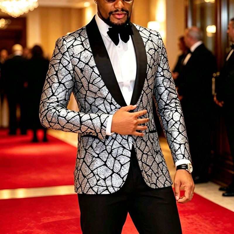 Мужской приталенный блейзер с  – обзор и цена Elegant Formal Men'S Wear