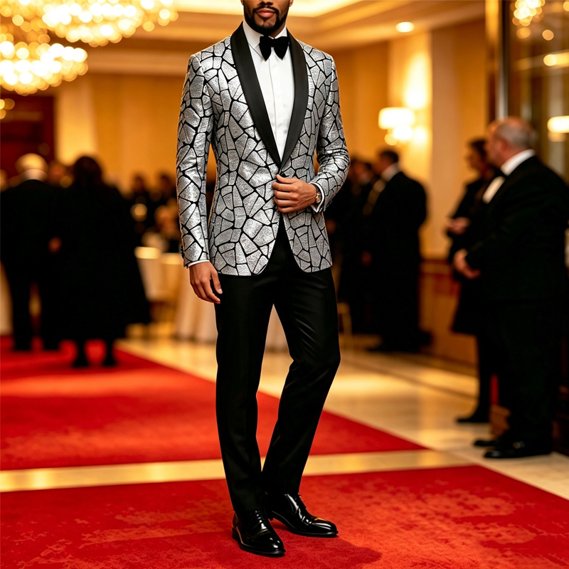 Мужской приталенный блейзер с  – обзор и цена Elegant Formal Men'S Wear