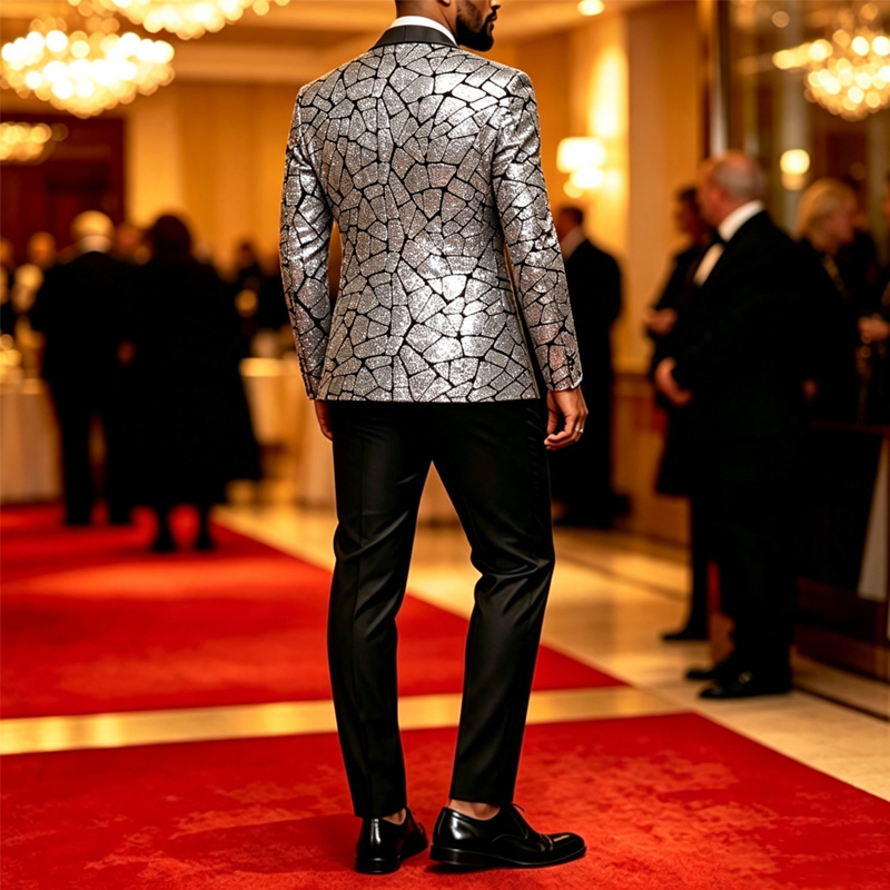Мужской приталенный блейзер с  – обзор и цена Elegant Formal Men'S Wear