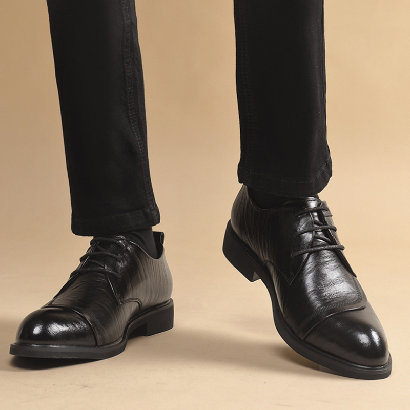 Кожаные оксфорды с металлическ – обзор и цена Men'S Formal Party Wear Shoes