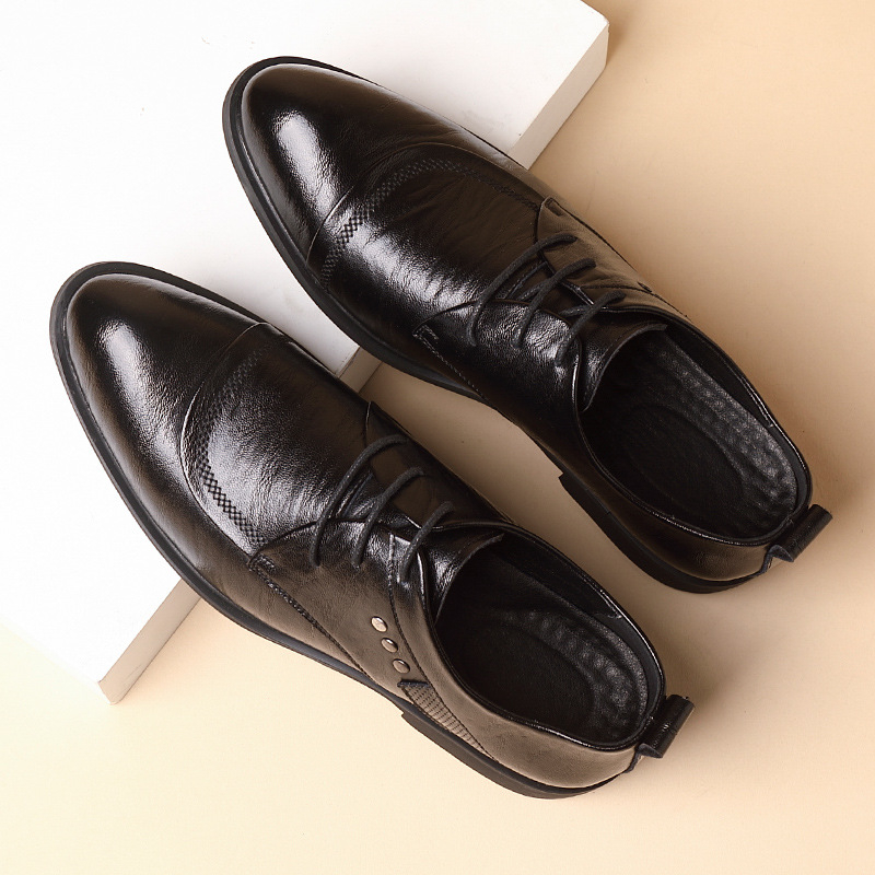 Кожаные оксфорды с металлическ – обзор и цена Men'S Formal Party Wear Shoes