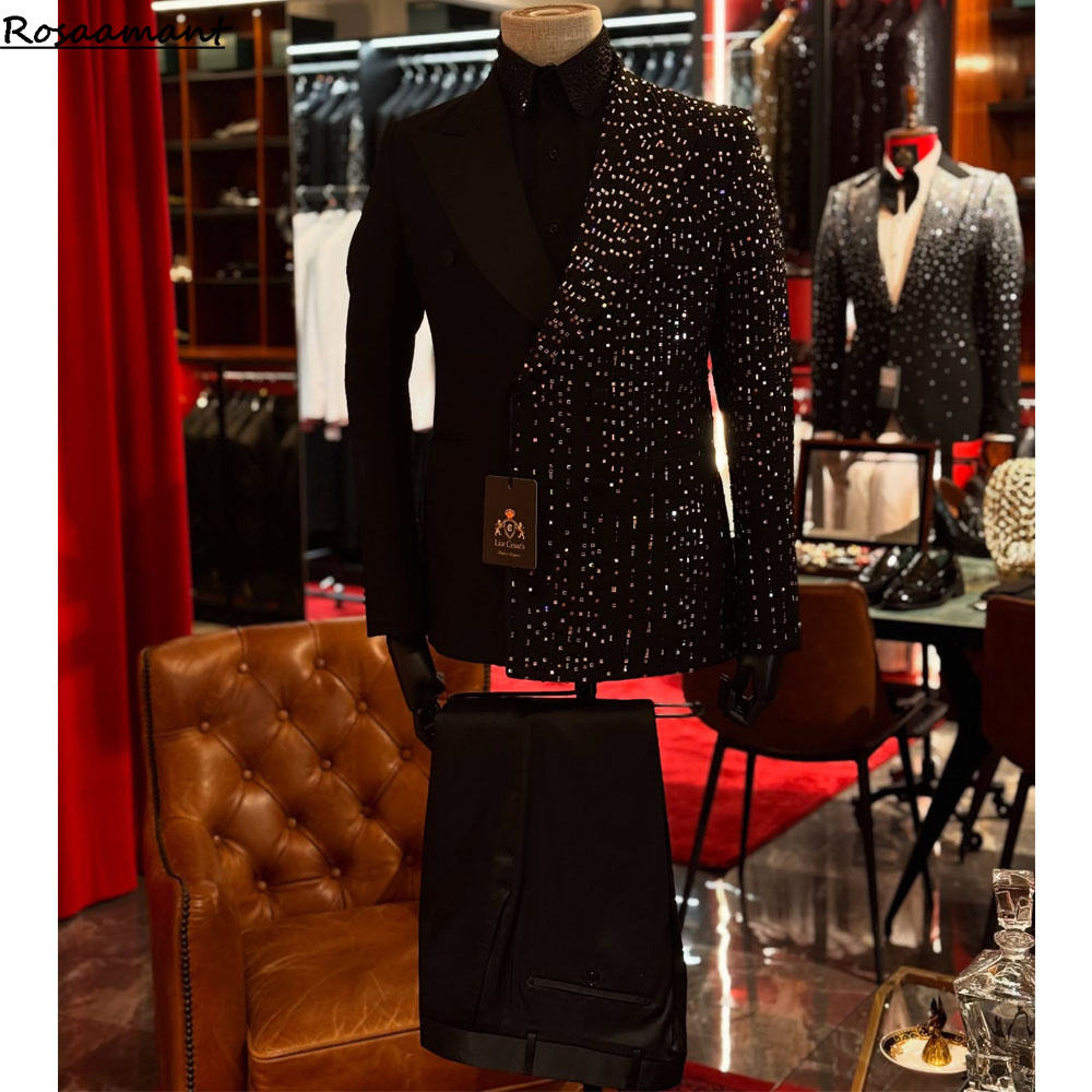 Роскошный формальный черный св – обзор и цена Men Formal Wear Black And White