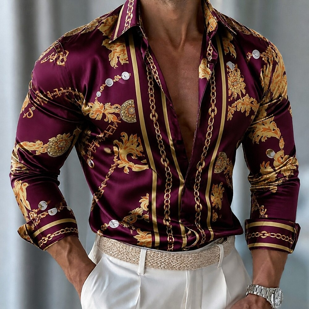 Мужская сатиновая рубашка с цв – обзор и цена Men'S Holiday Formal Wear
