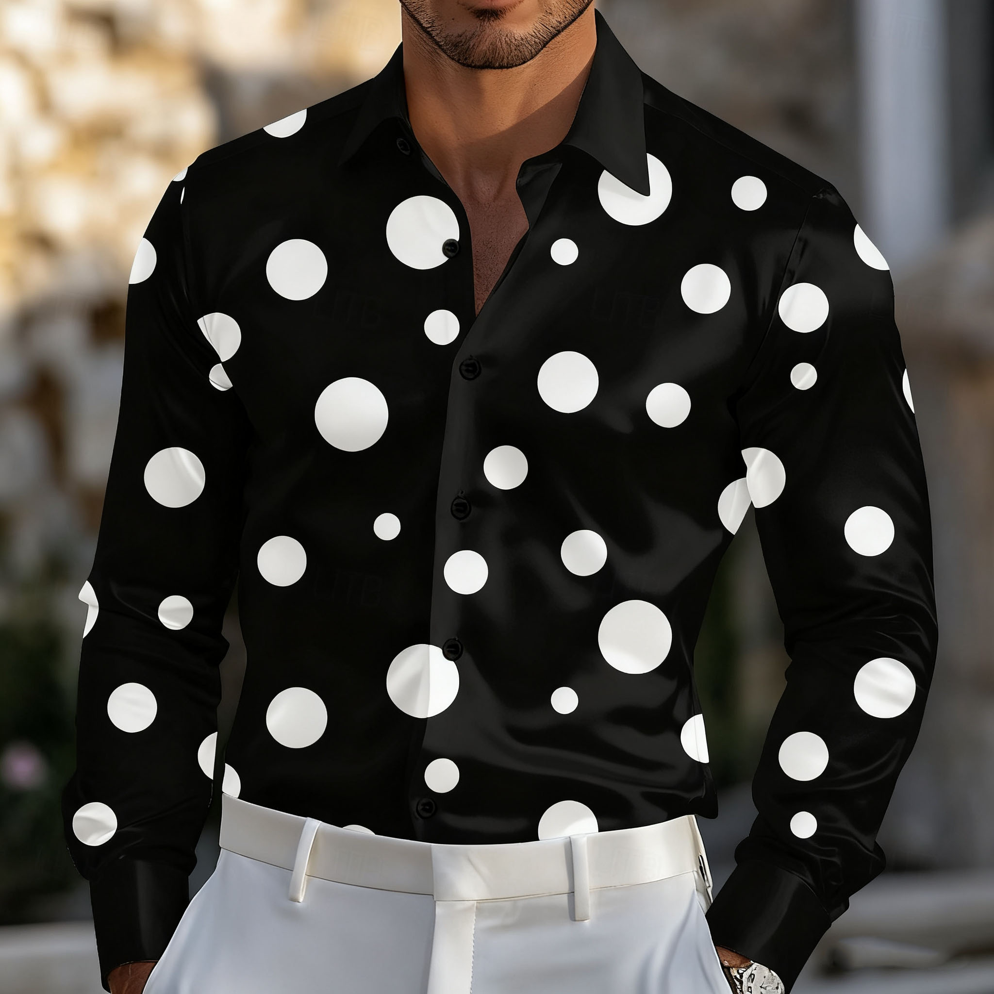 Мужская рубашка в горошек с ге – обзор и цена Men'S Holiday Formal Wear