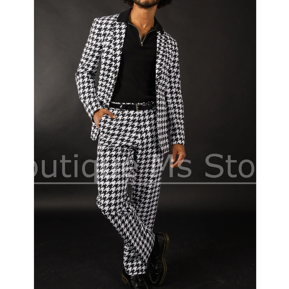 Черно-белый мужской костюм с у – обзор и цена Men Formal Wear Black And White