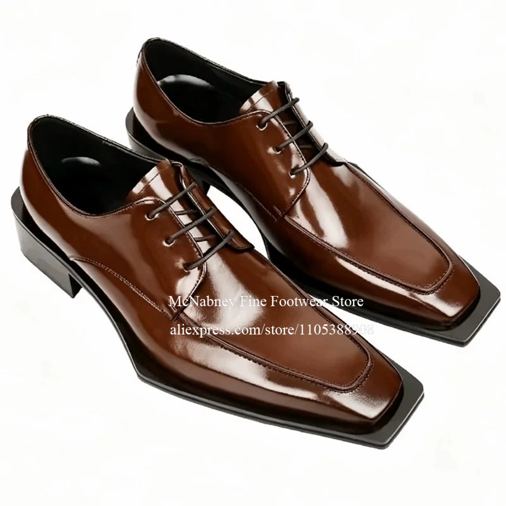 Кожаные туфли-оксфорды на шнур – обзор и цена Men'S Formal Party Wear Shoes