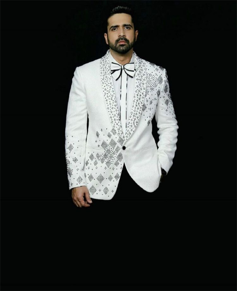 Мужской костюм Crystals, компл – обзор и цена Men Formal Wear Black And White